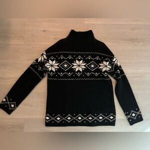 Christian Soriano Black and White Snowflake Sweater